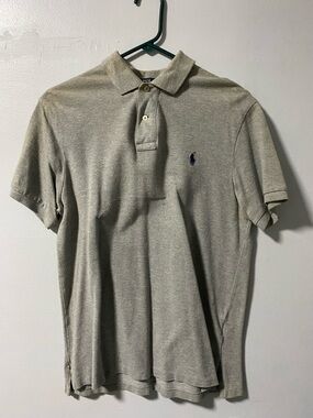 Polo by Ralph Lauren Heather Gray Short-Sleeve Polo with Navy Pony